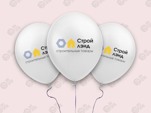 Воздушные шары с логотипом, печать в 3 цвета Воздушные шары с логотипом, печать в 3 цвета