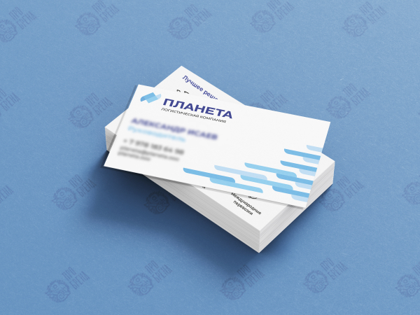 Визитная карточка 90х50 мм с ламинацией софт-тач Визитная карточка 90х50 мм с ламинацией софт-тач