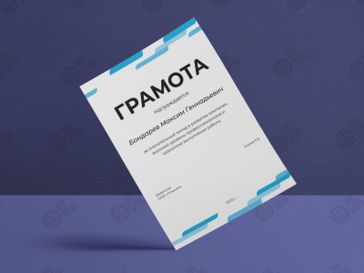 Наградной бланк А4 Наградной бланк А4