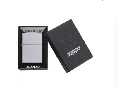 Зажигалка «Zippo Classic Satin», серебристая Зажигалка «Zippo Classic Satin», серебристая